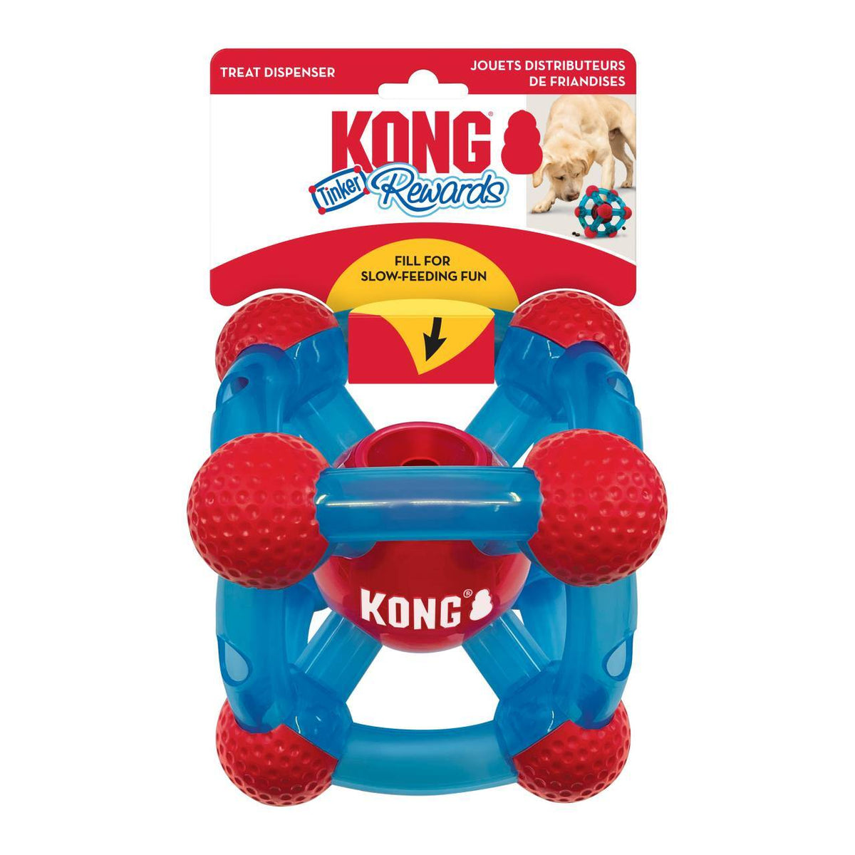 petstages challenge ball treat dispensing dog toy