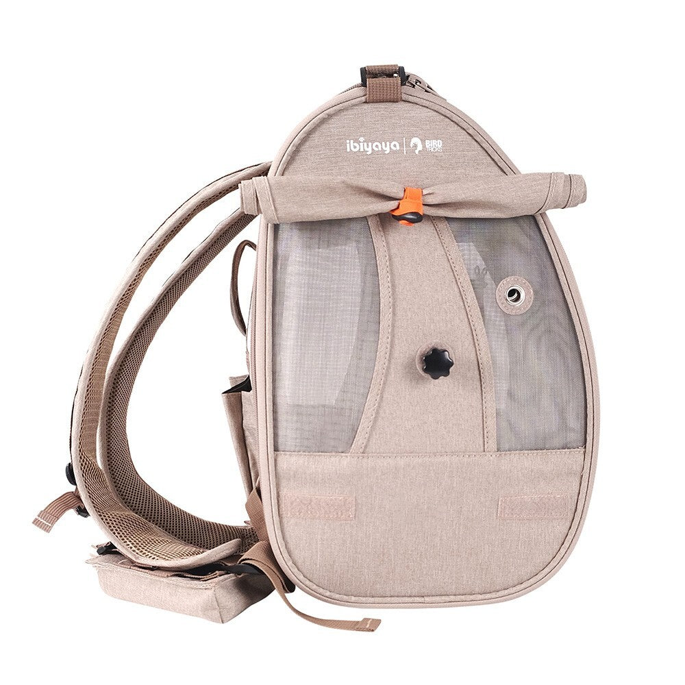 Ibiyaya Trackpack Bird Carrier Backpack - Bone