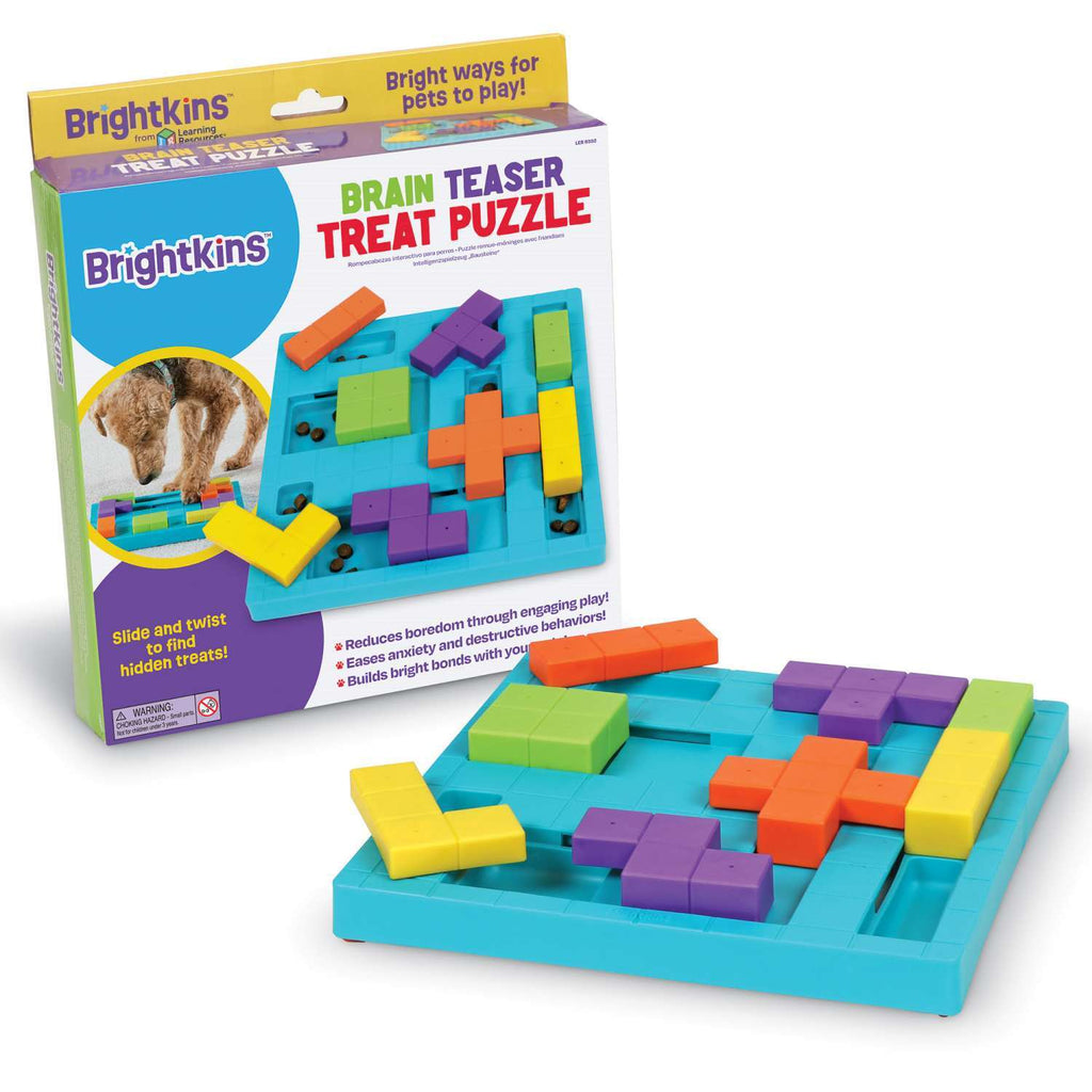 Brightkins Brain Teaser Interactive Dog Treat & Food Puzzle