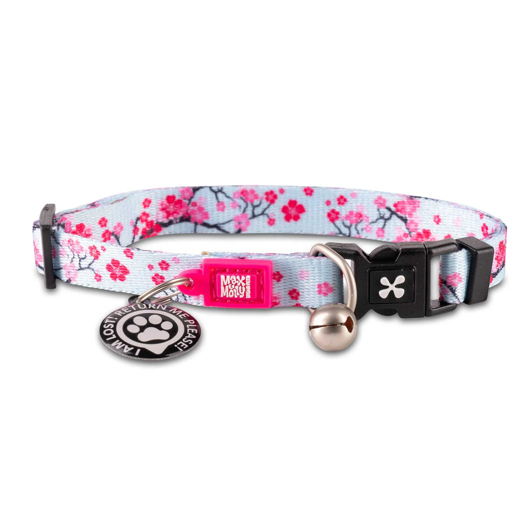 Max & Molly Smart ID Cat Collar - Cherry Bloom