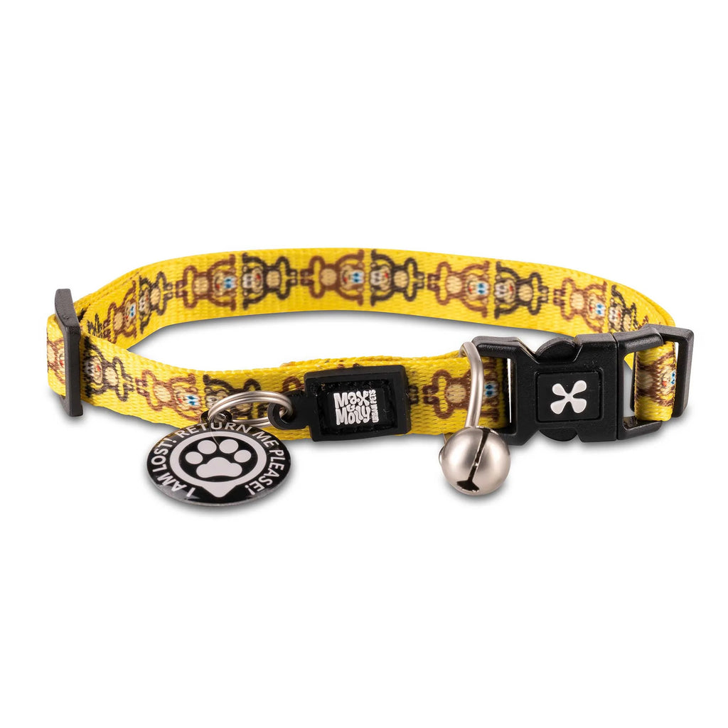 Max & Molly Smart ID Cat Collar - Monkey Maniac