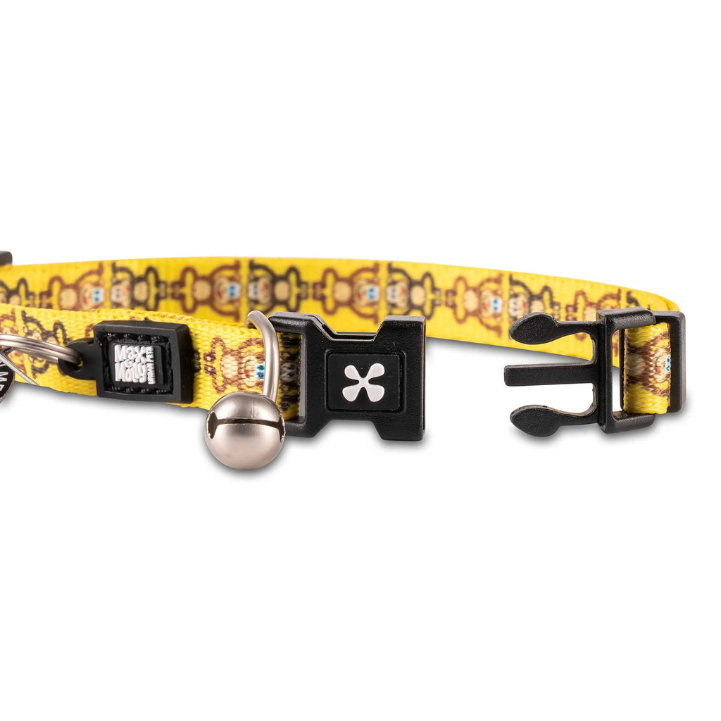 Max & Molly Smart ID Cat Collar - Monkey Maniac