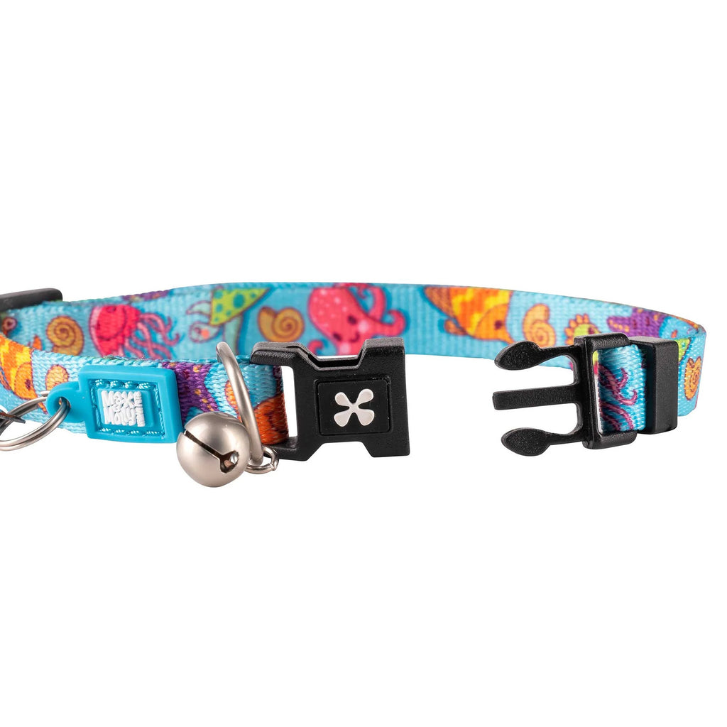 Max & Molly Smart ID Cat Collar - Blue Ocean