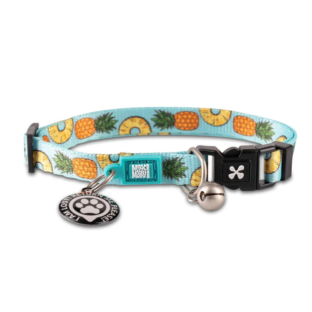 Max & Molly Smart ID Cat Collar - Sweet Pineapple