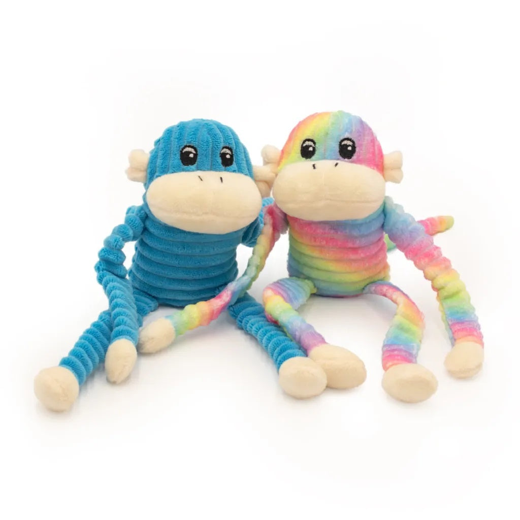 Zippy Paws Spencer the Crinkle Monkey Dog Toys - 2-Pack