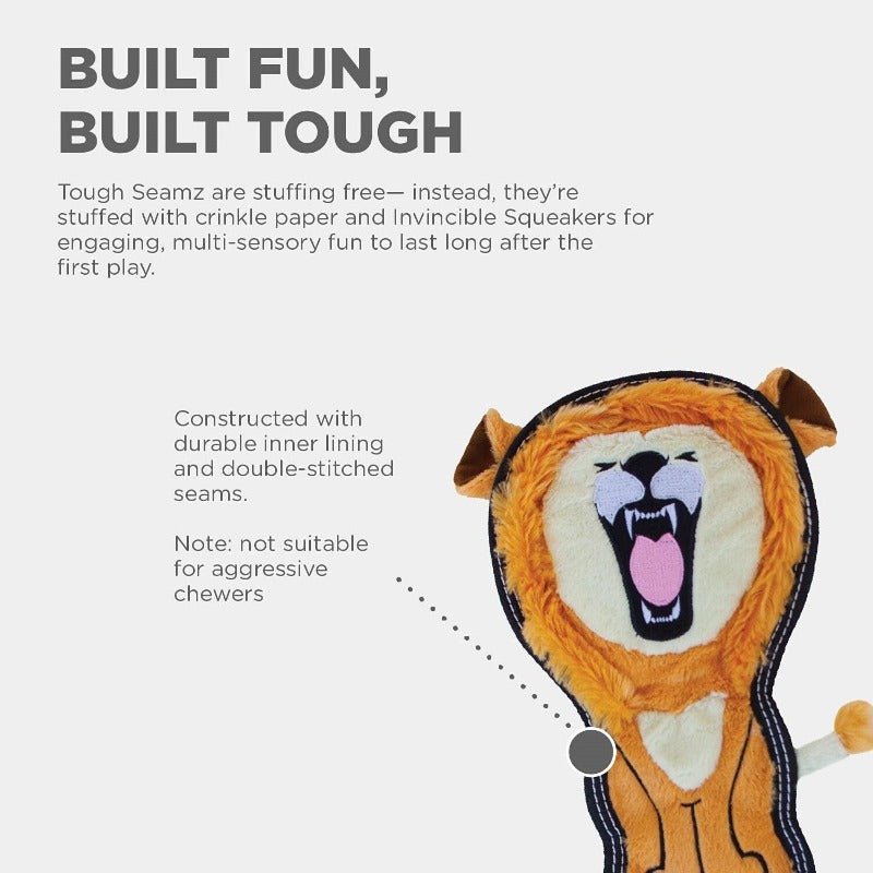 Outward Hound Tough Seamz Lion