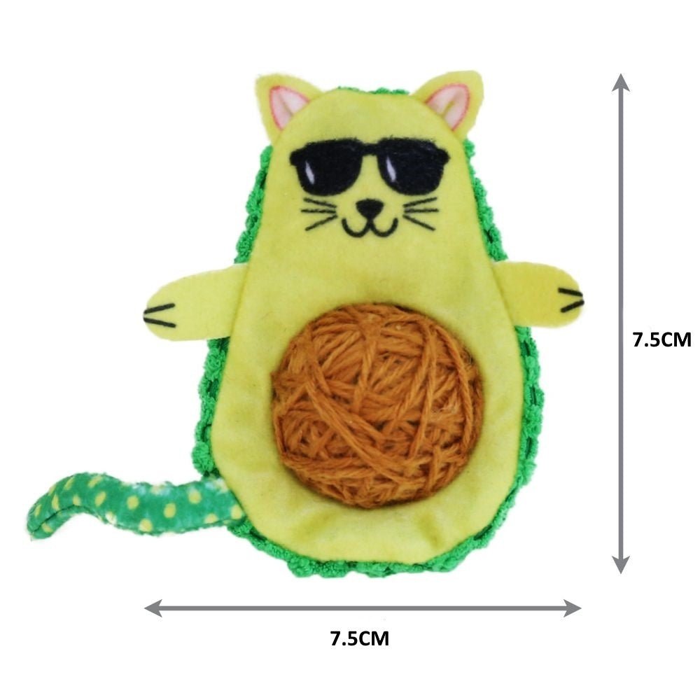 KONG Wrangler Avocato Cat Toy - 3 Units