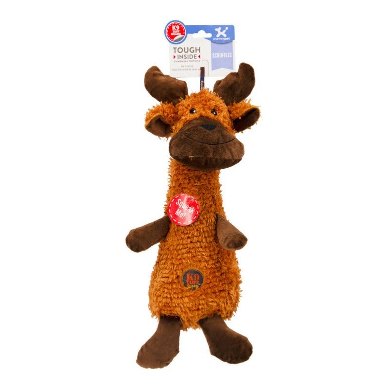 Charming Pet Scruffles Moose Dog Toy