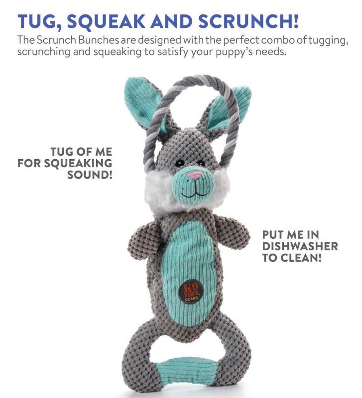 Charming Pet Scrunch Bunch Bunny Dog Toy