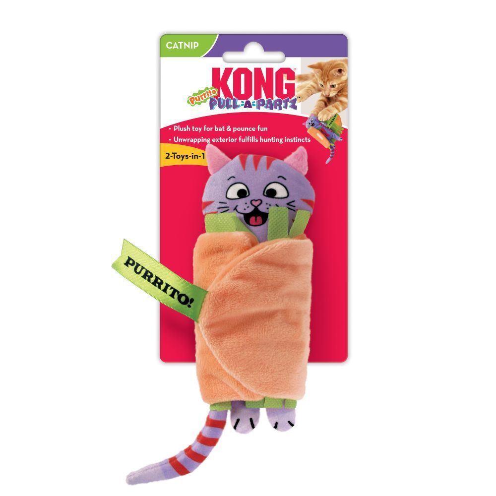 KONG Pull A Partz Purrito Cat Toy - 3 Units