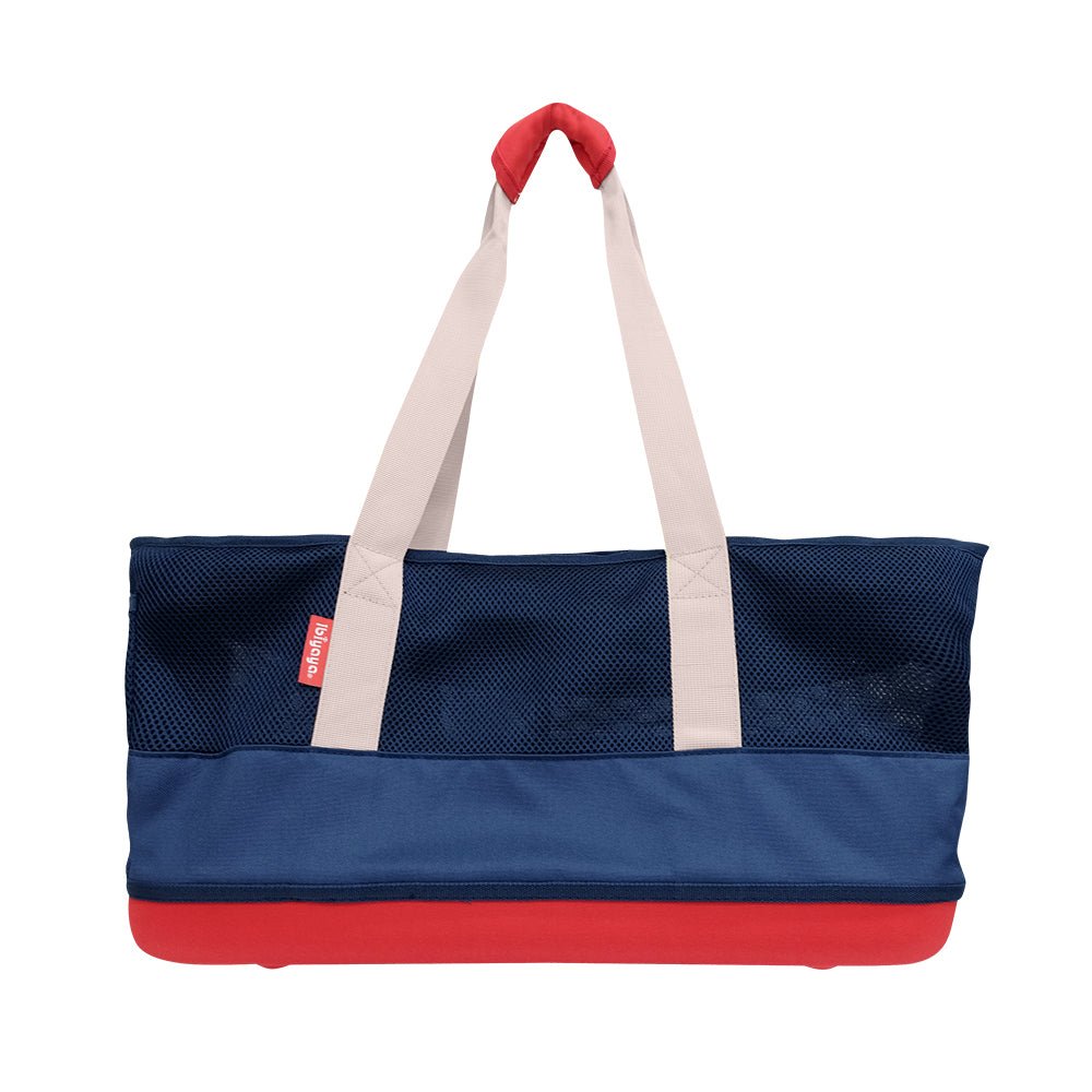 Ibiyaya Breathable Dachshund & Long Pet Carrier Bag - Navy Blue