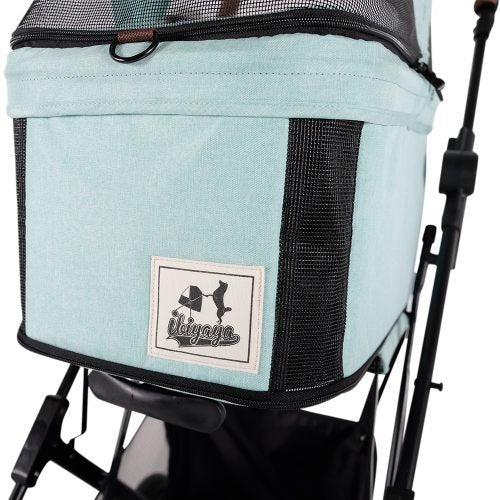 Ibiyaya Travois Tri-fold Pet Travel Stroller System - Spearmint