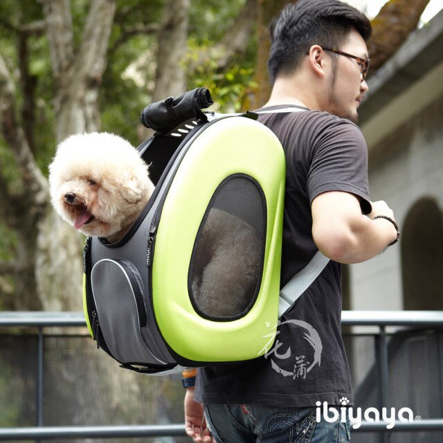 Ibiyaya EVA Pet Carrier / Pet Wheeled Carrier - Chocolate