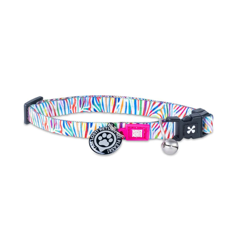 Max Molly Smart ID Cat Collar Magic Zebra Discount Pet Supplies