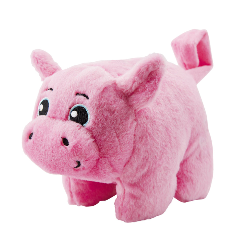 Outward Hound Tail Poppers Pig Plush Dog Toy