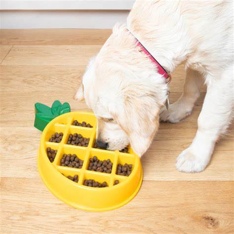 Zippy Paws Happy Bowl Slow Feeder for Dogs - Pineapple