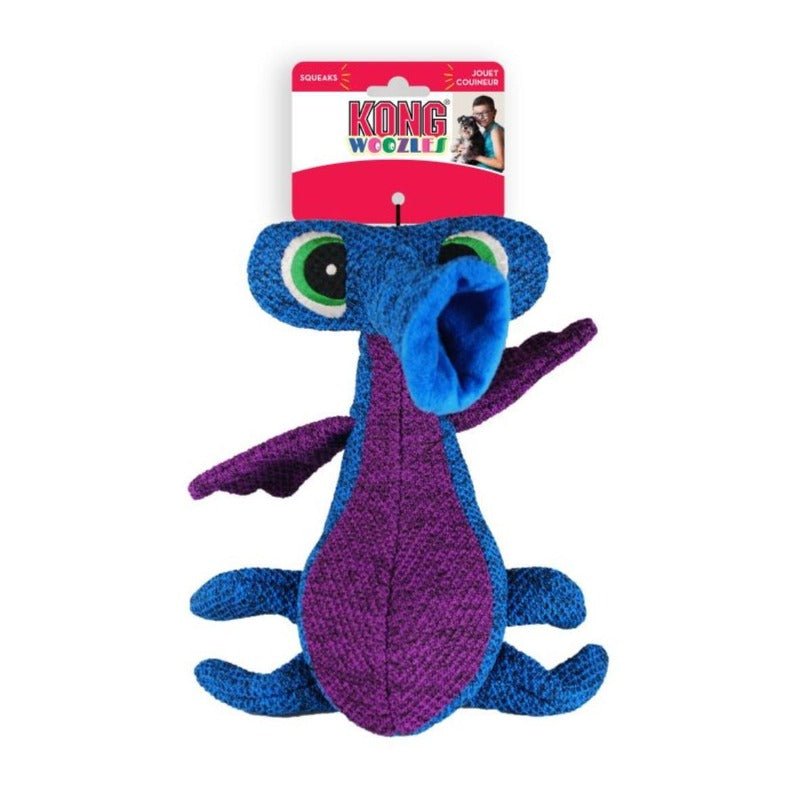 KONG Woozles Alien Dog Toy - Blue