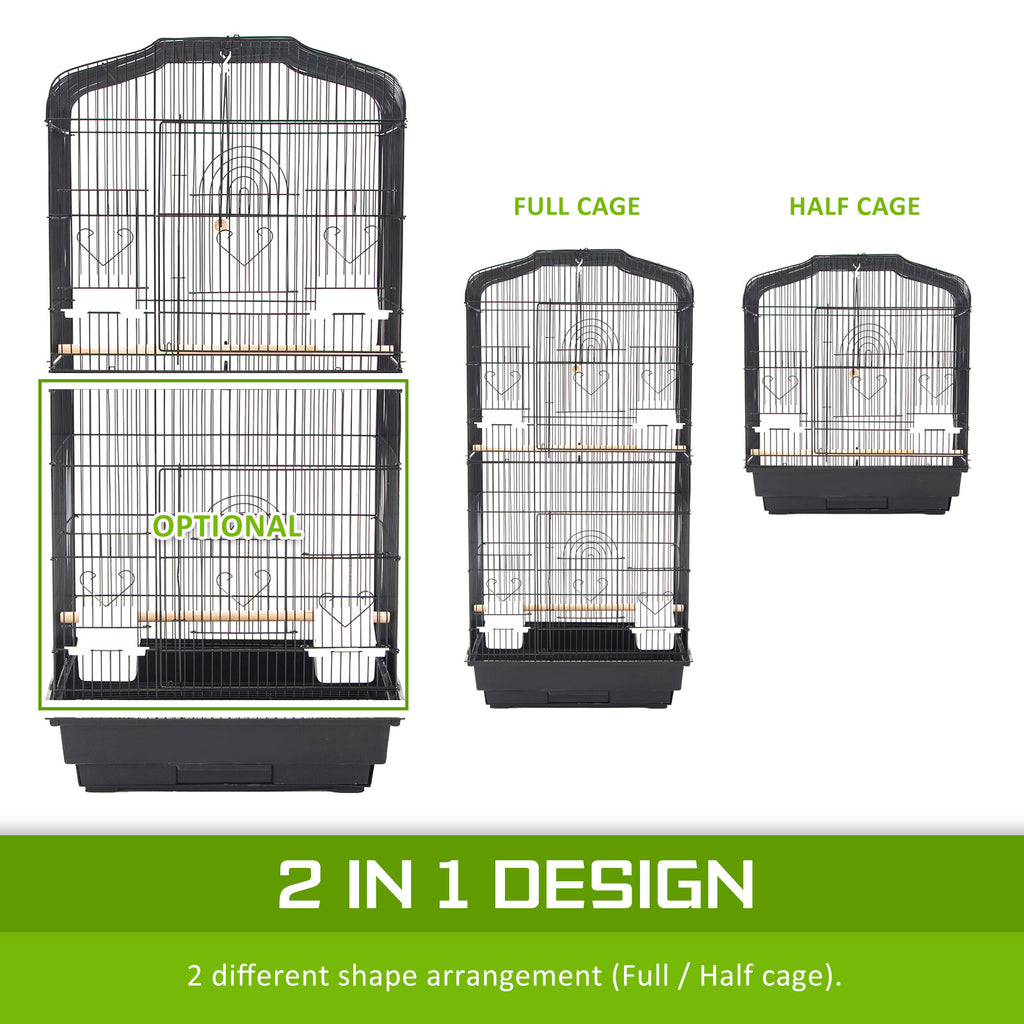 Paw Mate Bird Cage Parrot Aviary Veer 2IN1 Design 92cm