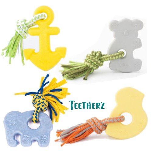 Zippy Paws ZippyTuff Teetherz Dog Toy for Puppies - Kona the Koala