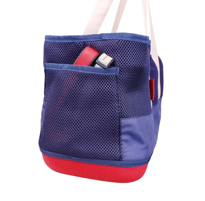 Ibiyaya Breathable Dachshund & Long Pet Carrier Bag - Navy Blue