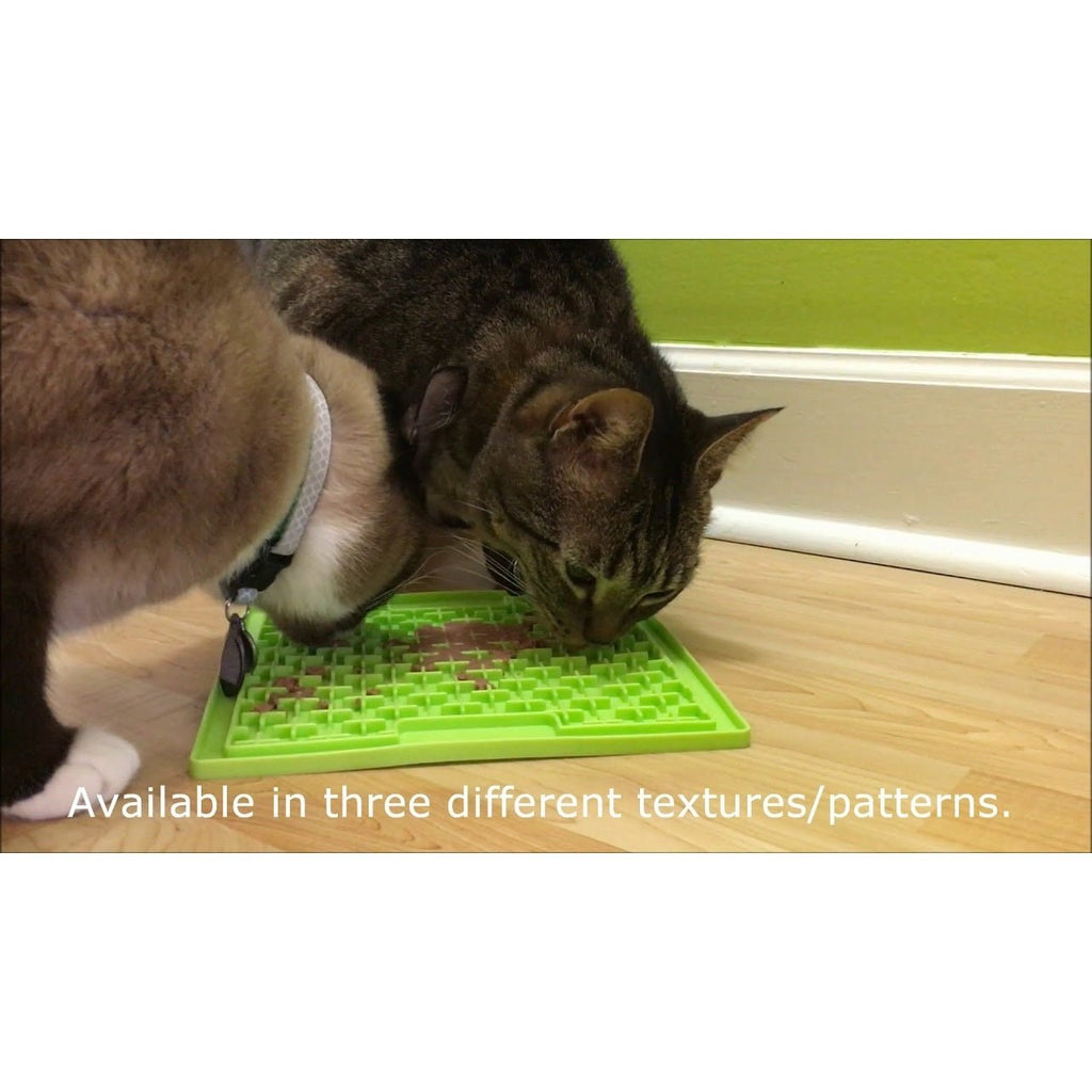 Lickimat Buddy Original Slow Food Anti-Anxiety Licking Mat for Cats & Dogs - Purple