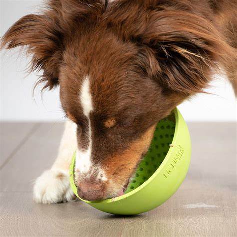 LickiMat Wobble Slow Feeder Boredom Buster Dog Food Bowl - Purple